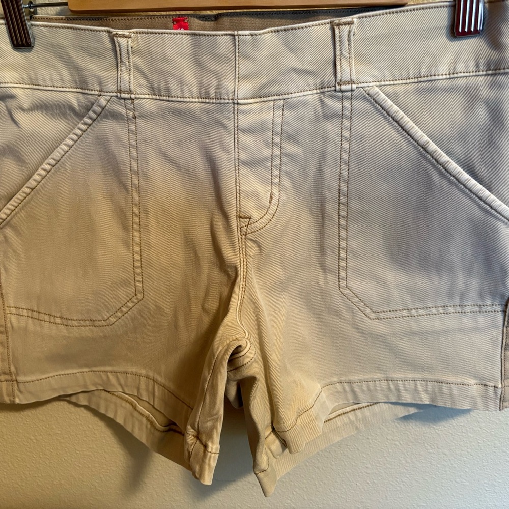 SPANX Tan Shorts with Durable Fabric and Stylish Design